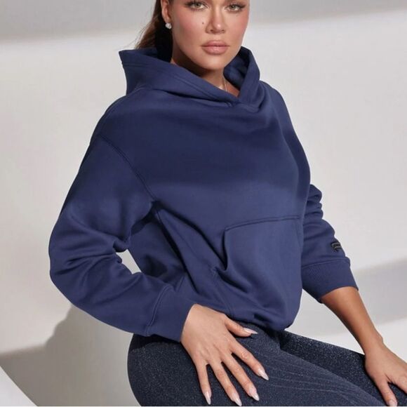 Fabletics Tops - FABLETICS - Cozy Fleece Hoodie in Navy
